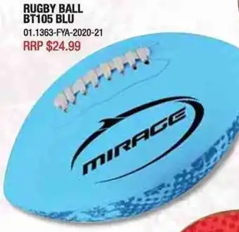 Rugby Ball BT105 Blu
