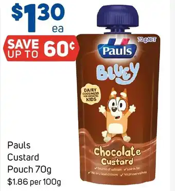 Foodland Pauls Custard Pouch offer