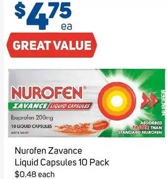 Foodland Nurofen Zavance Liquid Capsules offer