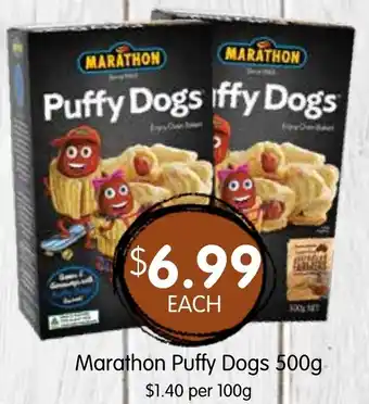 Spudshed Marathon Puffy Dogs offer