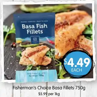 Spudshed Fisherman's Choice Basa Fillets offer