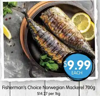 Spudshed Fisherman's Choice Norwegian Mackerel offer