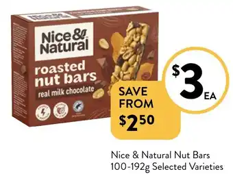 Foodworks Nice & Natural Nut Bars offer