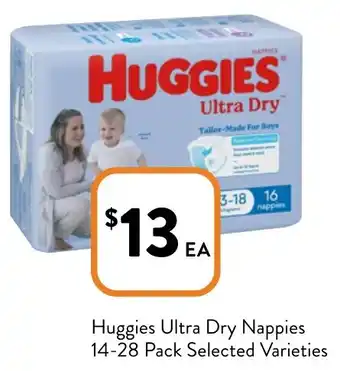 Foodworks Huggies Ultra Dry Nappies offer