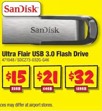 JB Hi-Fi Ultra Flair USB 3.0 Flash Drive offer