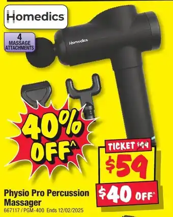 JB Hi-Fi Physio Pro Percussion Massager offer