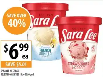 Supabarn Sara lee ice cream offer