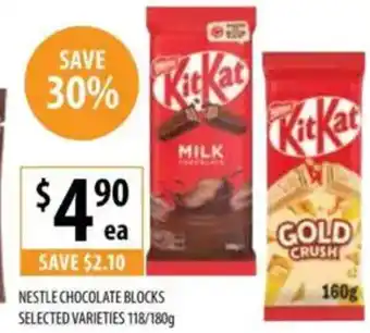 Supabarn Nestle chocolate blocks offer