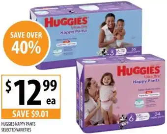 Supabarn Huggies nappy pants offer