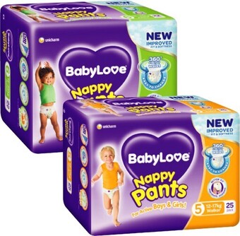 Coles BabyLove Nappy Pants 22 Pack-28 Pack offer