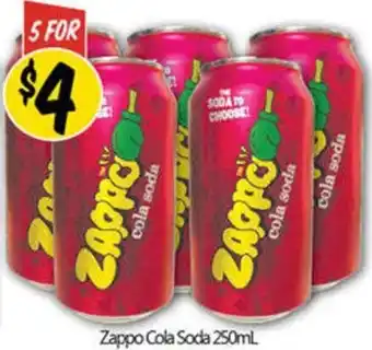 NQR Zappo Cola Soda offer