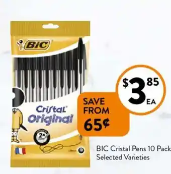 Foodworks BIC Cristal Pens offer