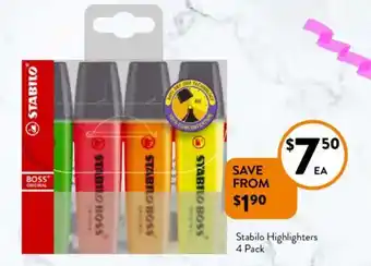 Foodworks Stabilo Highlighters offer