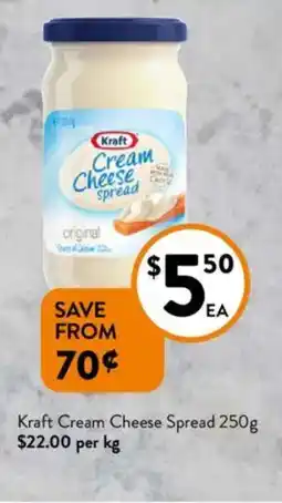 Foodworks Kraft Cream Cheese Spread offer