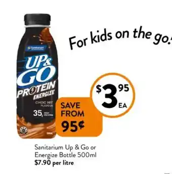 Foodworks Sanitarium Up & Go or Energize Bottle offer