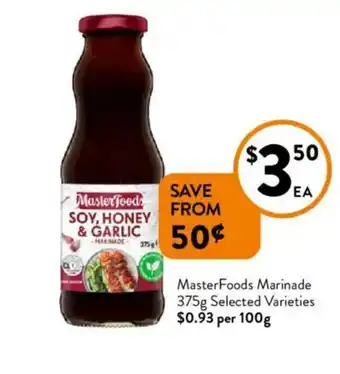 Foodworks MasterFoods Marinade offer