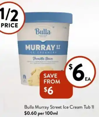 Foodworks Bulla Murray Street Ice Cream offer