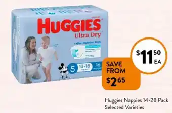 Foodworks Huggies Nappies offer