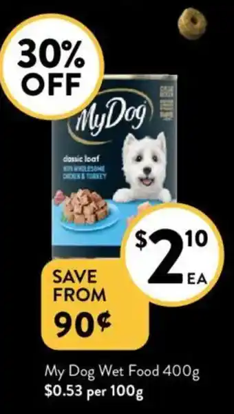 Foodworks My Dog Wet Food offer