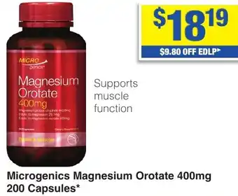 My Chemist Microgenics Magnesium Orotate offer