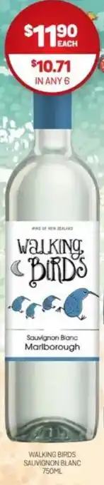 Harry Brown Walking birds sauvignon blanc offer