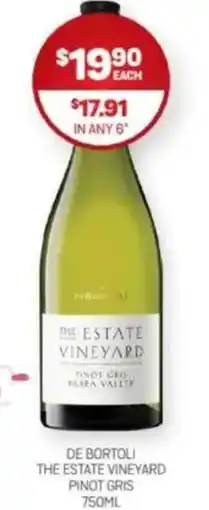 Harry Brown De bortoli the estate vineyard pinot gris offer