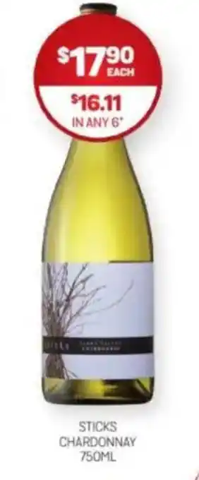 Harry Brown Sticks chardonnay offer