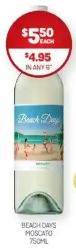 Harry Brown Beach days moscato offer