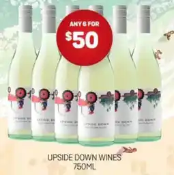 Harry Brown Upside down wines offer