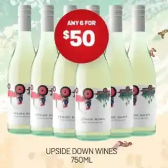 Harry Brown Upside down wines offer