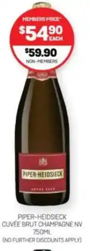 Harry Brown Piper-heidsieck cuvée brut champagne nv offer