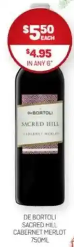 Harry Brown De bortoli sacred hill cabernet merlot offer