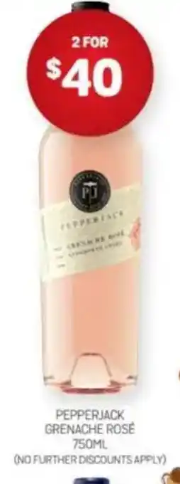 Harry Brown Pepperjack grenache rose offer