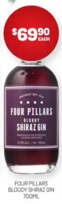 Harry Brown Four pillars bloody shiraz gin offer