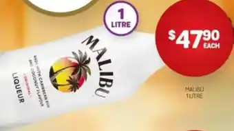 Harry Brown Malibu liqueur offer