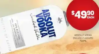 Harry Brown Absolut vodka offer