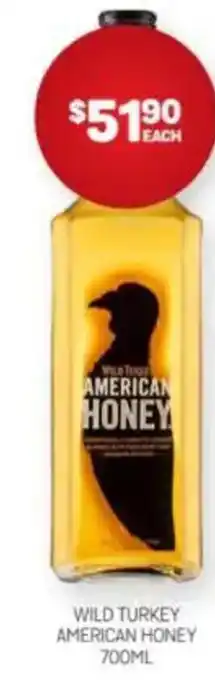 Harry Brown Wild turkey american honey offer