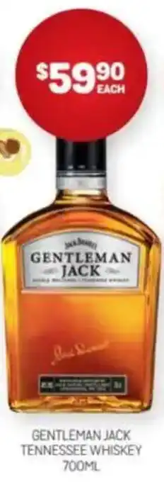 Harry Brown Gentleman jack tennessee whiskey offer