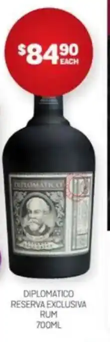 Harry Brown Diplomatico reserva exclusiva offer