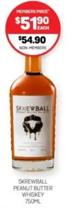 Harry Brown Skrewball peanut butter whiskey offer