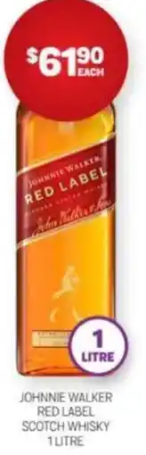 Harry Brown Johnnie walker, red label offer