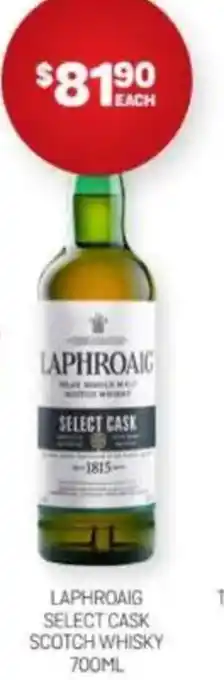 Harry Brown Laphroaic select cask scotch whisky offer