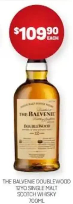 Harry Brown The balvenie doublewood 12yo single malt scotch whisky offer