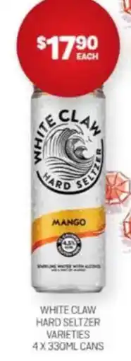 Harry Brown White claw hard seltzer offer