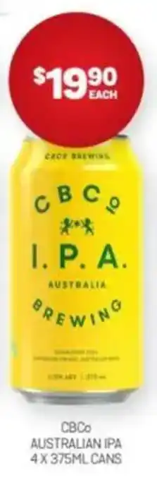 Harry Brown Cbco australian ipa offer