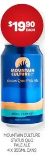 Harry Brown Mountain culture status quo pale ale offer