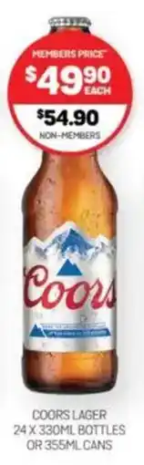 Harry Brown Coors lager offer