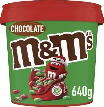 BIG W Mars M&Ms Red and Green Bucket 640g offer