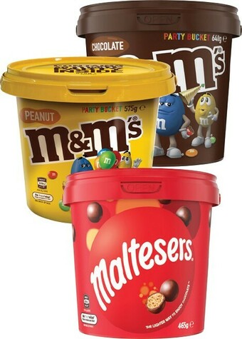 BIG W Mars Assorted Buckets 450g - 640g offer