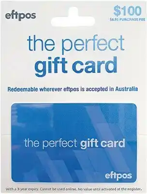 BIG W $100 Eftpos Blue Giftcard offer